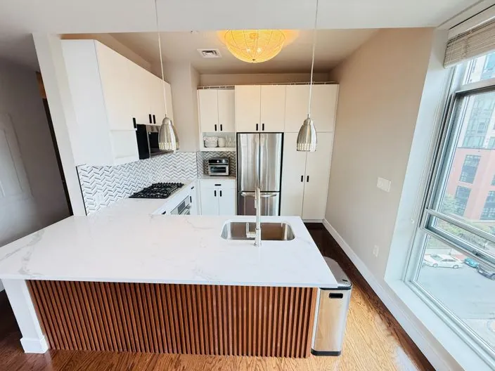 Kitchen finishes — island & cabinetry